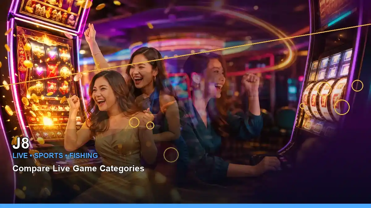 J8 panoramic luxury online slots showcasing mobile-friendly play