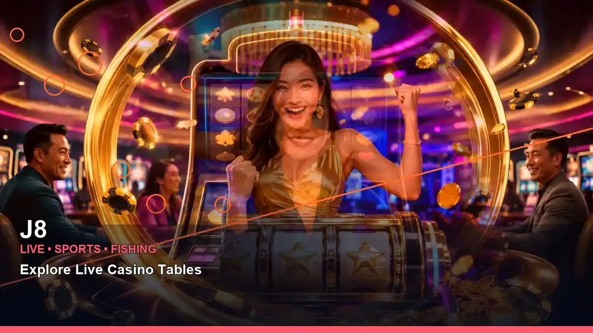 J8 mobile reels and casino bonus games in a clean layout for Philippine players